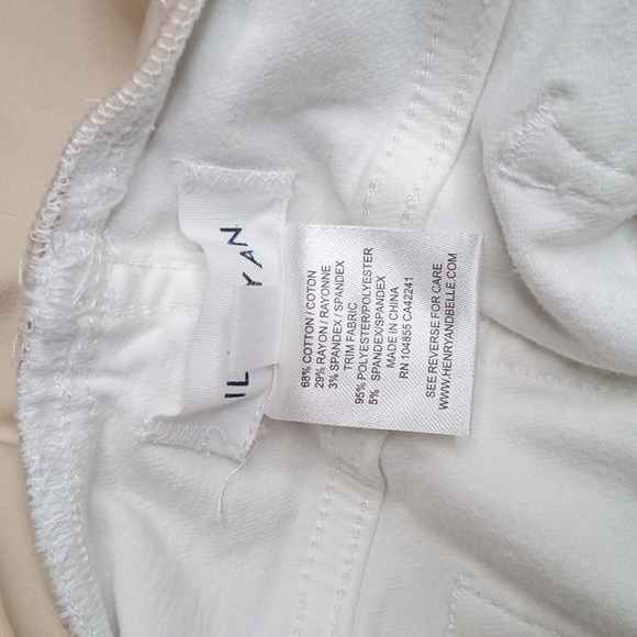 Lila Ryan Kent Maternity White Cuffed Cropped Capri Skinny Jeans. Sz 29 - Picture 7 of 8